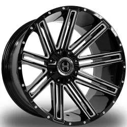 HARDCORE WHEELS HC20 GLOSS BLACK MILLED