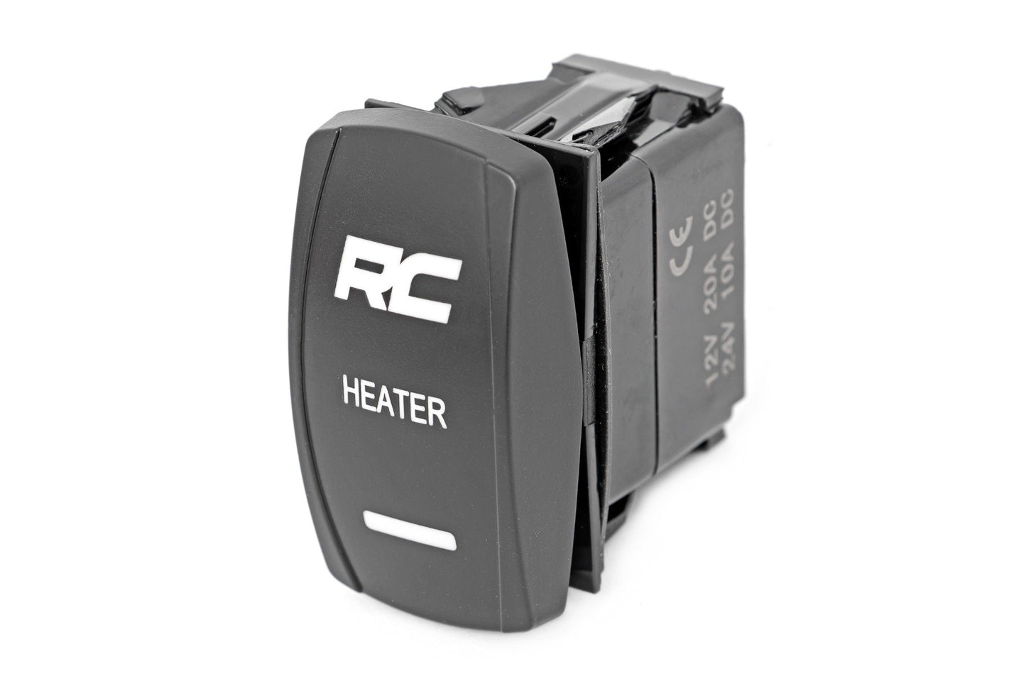 Rough Country Rocker Switch | Cab Heater | 2x1 with Logo | Blue Back Light | Polaris General XP 4 1000