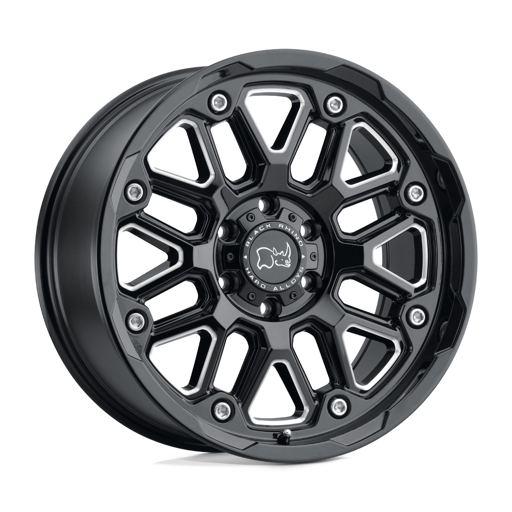 Black Rhino Hard Alloys HOLLISTER GLOSS BLACK W/ MILLED SPOKES
