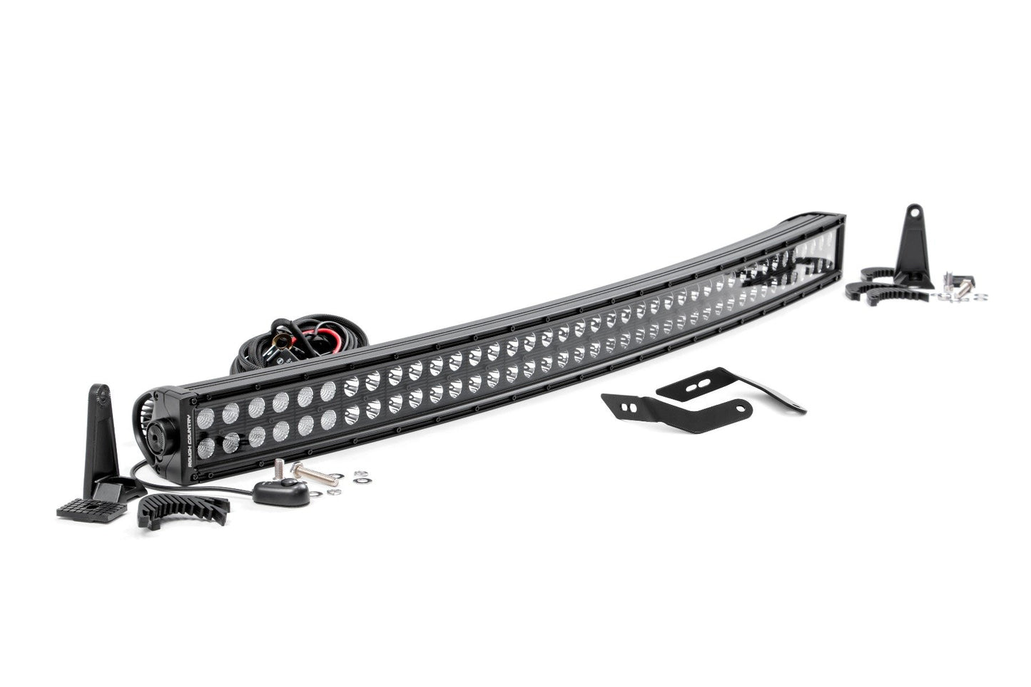 Rough Country LED Light Kit | Front Mount | 40" Black Dual Row | Honda Talon 1000
