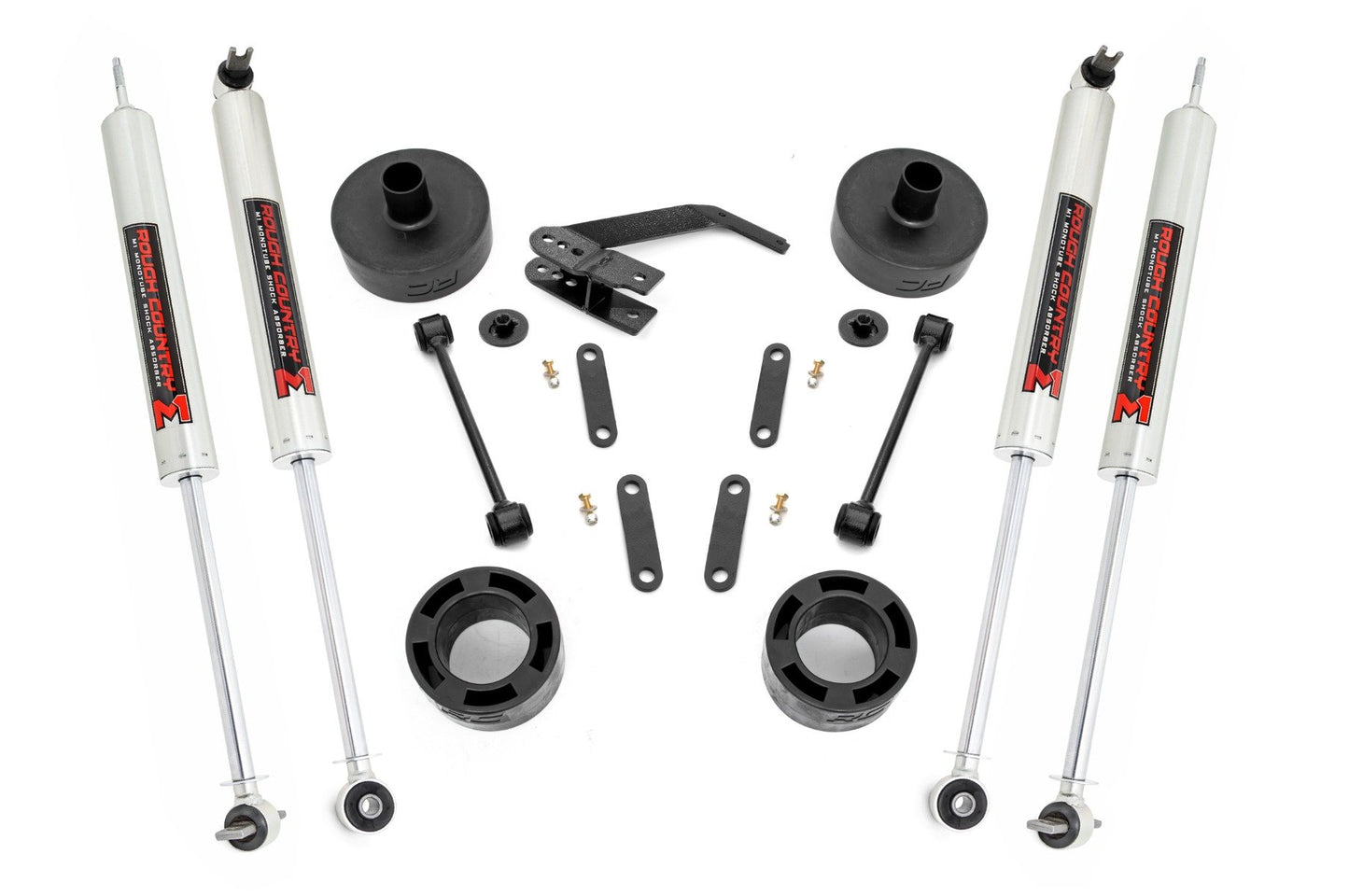 Rough Country 2.5 Inch Lift Kit | Spacers | M1 | Jeep Wrangler JK/Wrangler Unlimited (07-18)