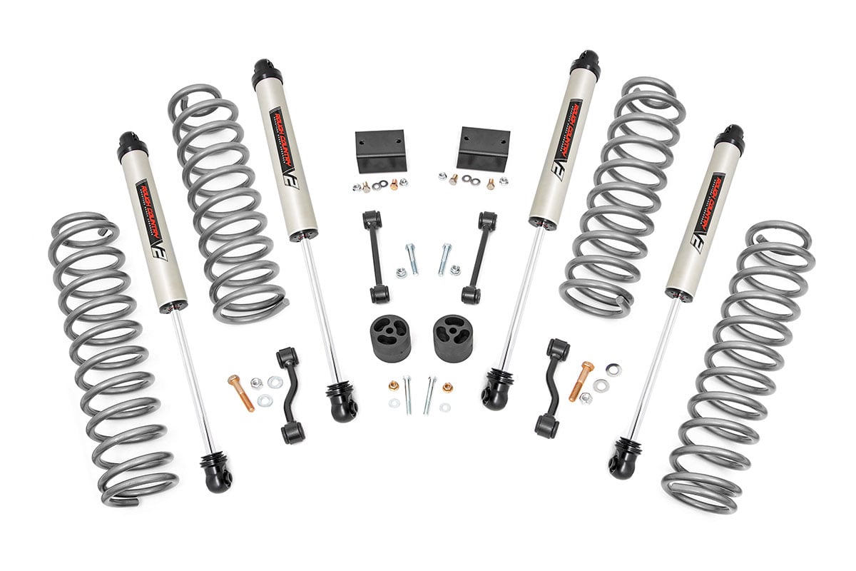 Rough Country 2.5 Inch Lift Kit | Coils | V2 | Jeep Wrangler Unlimited 4WD (2018-2023)