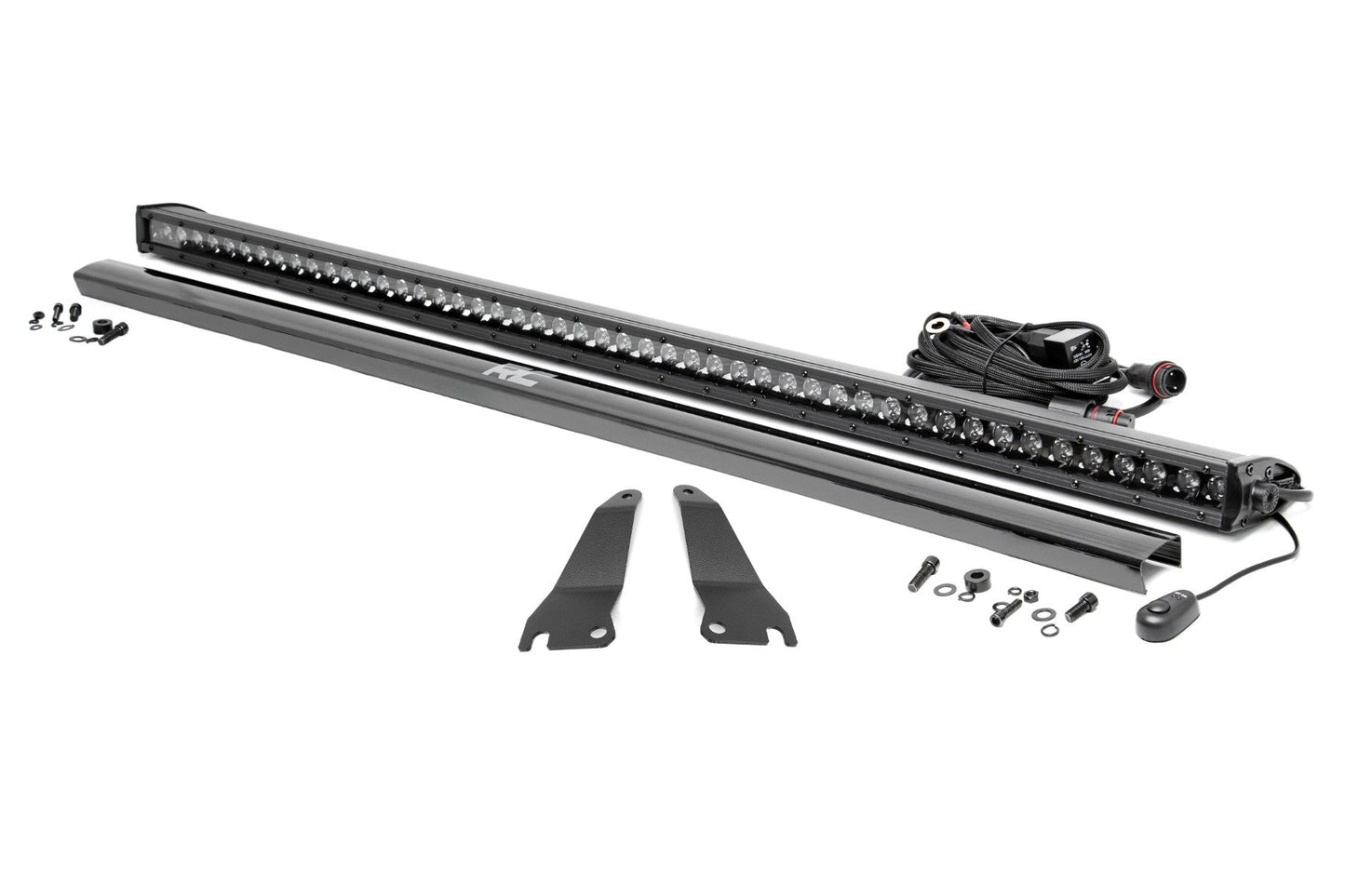 Rough Country LED Light Kit | Cage Mount | 50" Black Single Row | Kawasaki Teryx 1000/Teryx 800