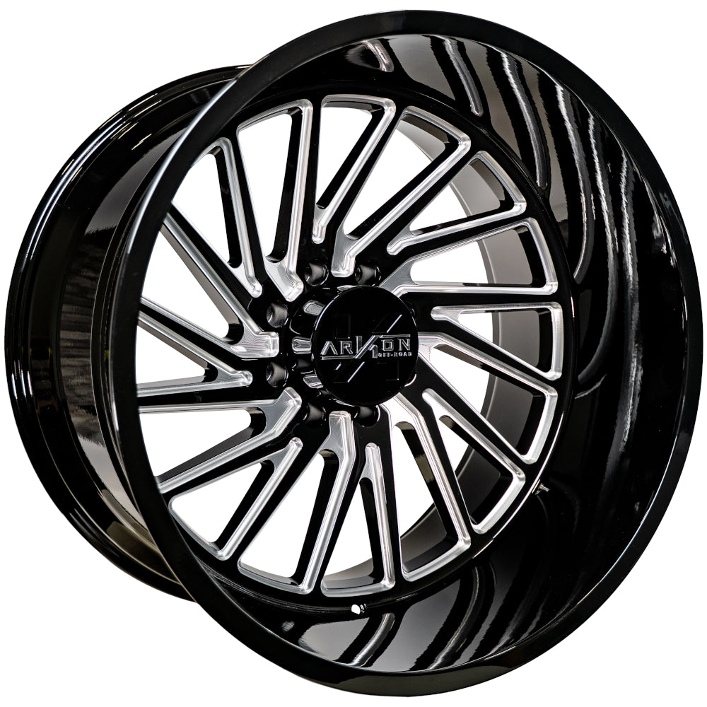 Arkon Offroad Kennedy Custom Wheel Gloss Black w/ Milled Edges