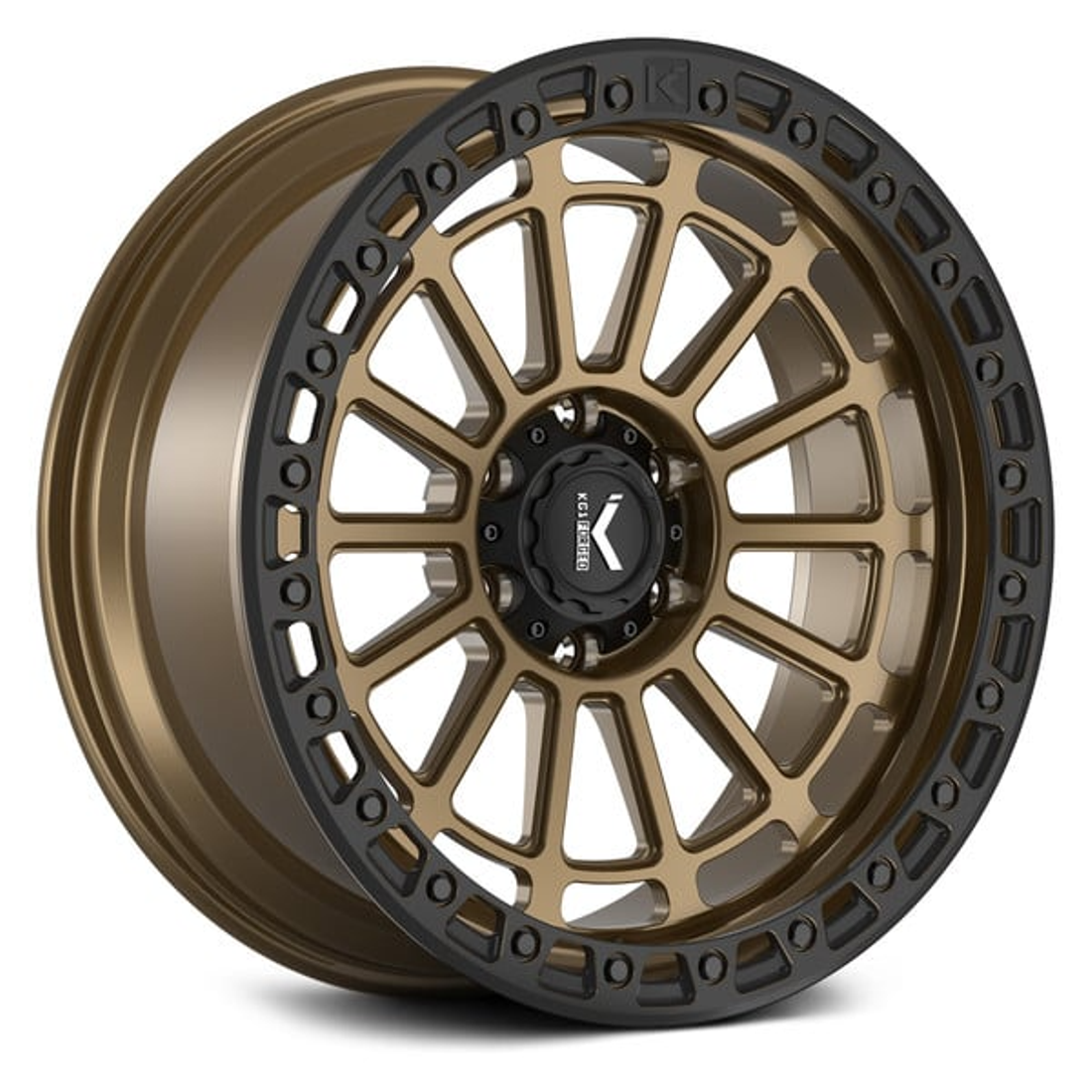 KG1 LIFTER CUSTOM WHEEL TEXTURED MATTE BRONZE BLACK RING