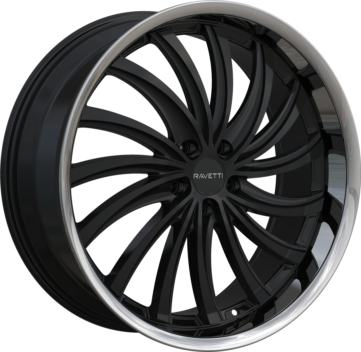RAVETTI M15 GLOSS BLACK STAINLESS LIP
