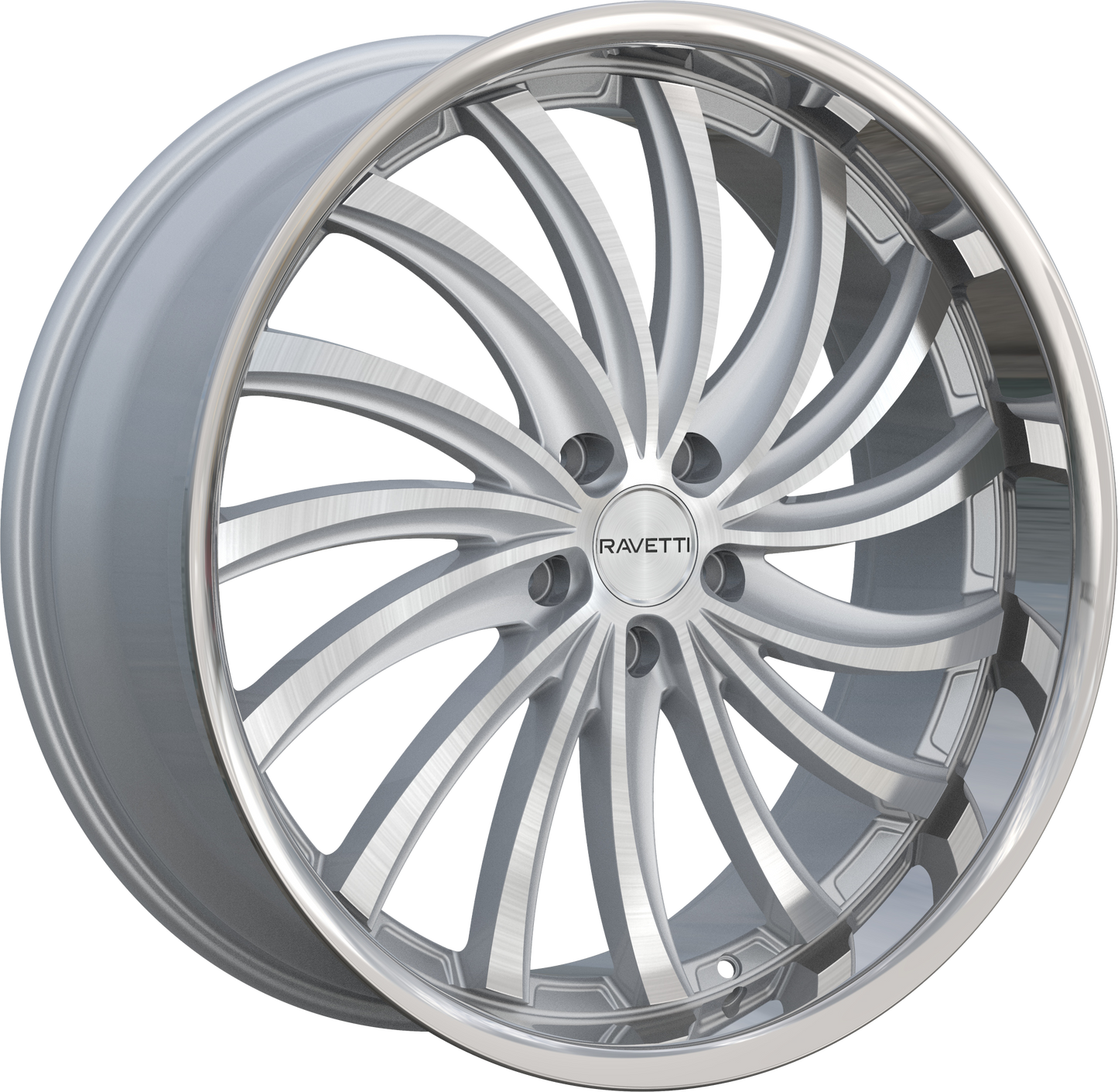 RAVETTI M15 SILVER BRUSHED STAINLESS LIP