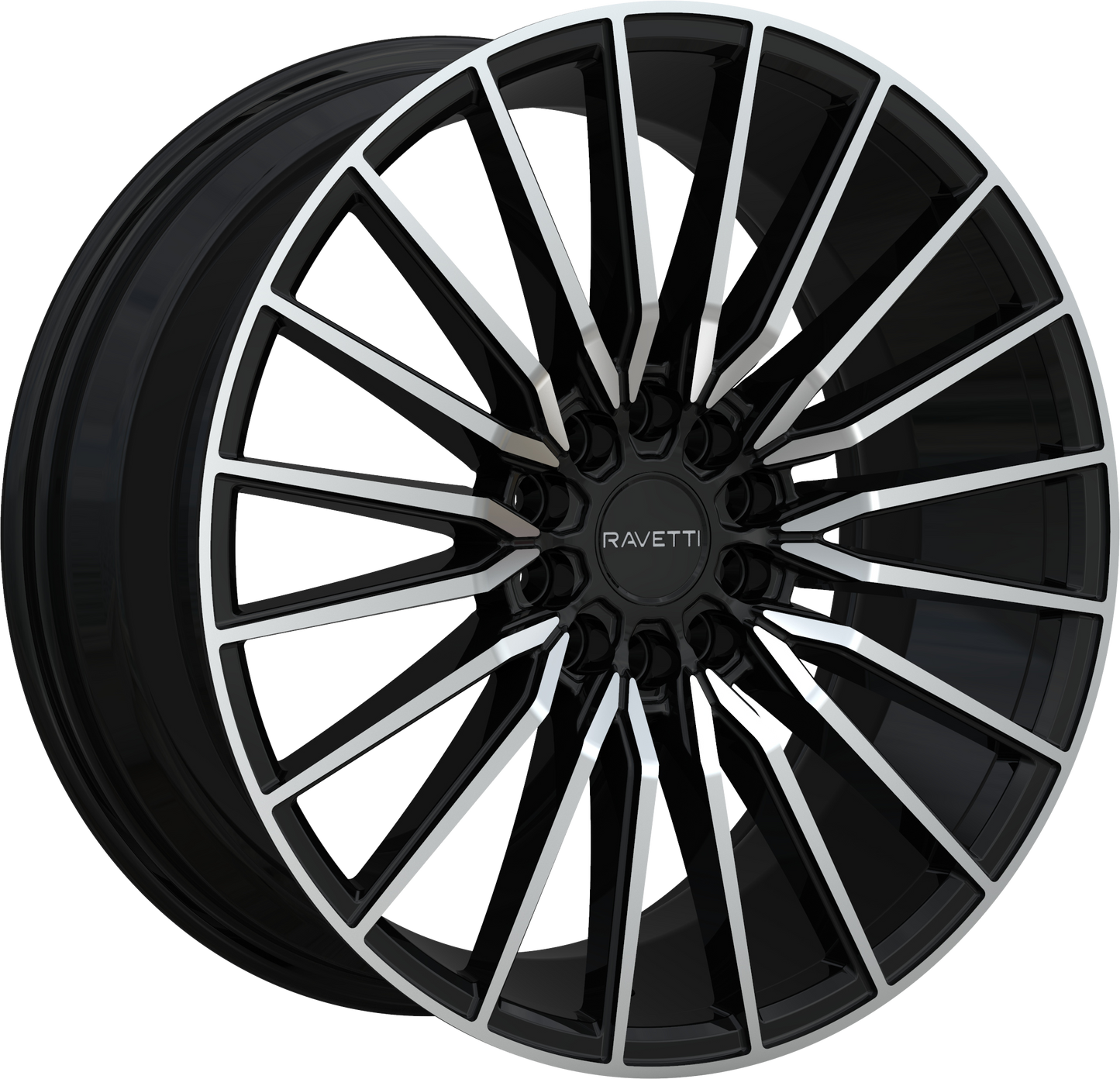 RAVETTI M18 BLACK MACHINED FACE