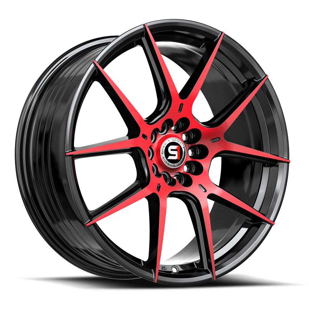Spec-1 SP-71 Gloss Black & Red Machined