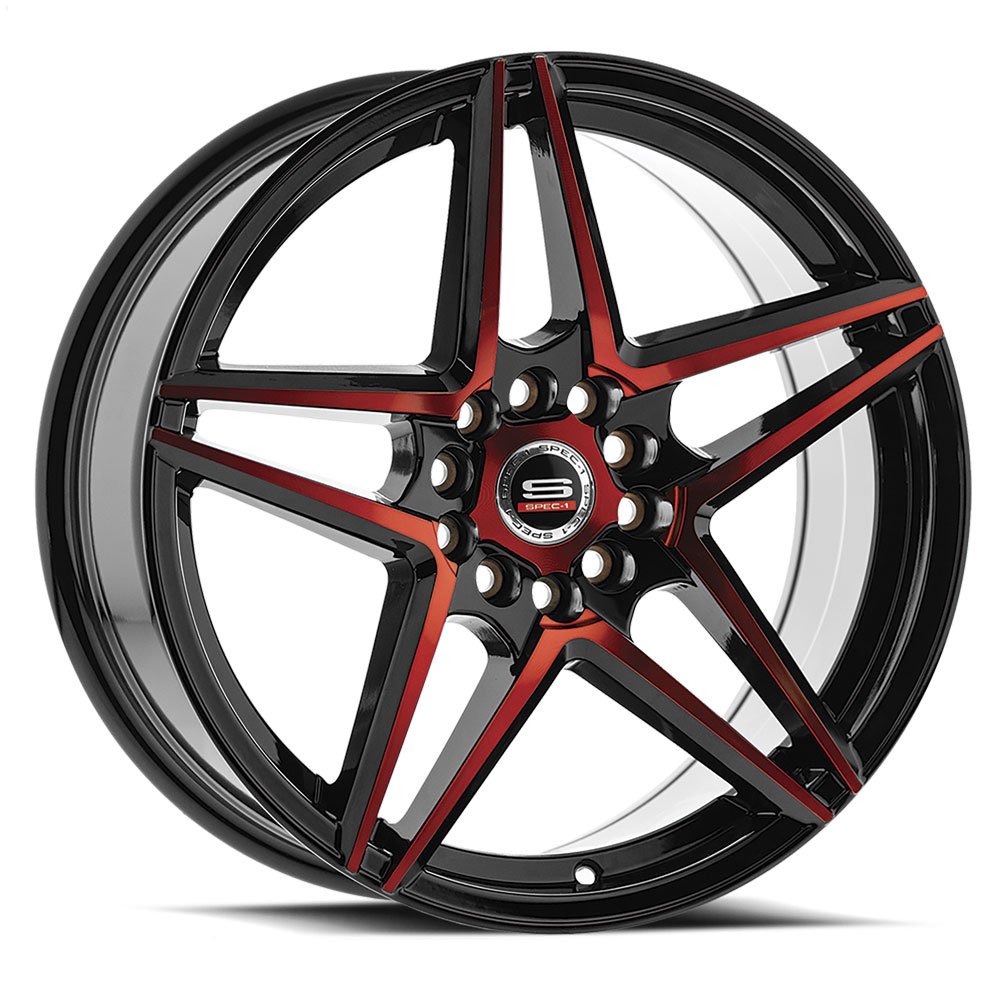 Spec-1 SP-54 Gloss Black & Red Machined