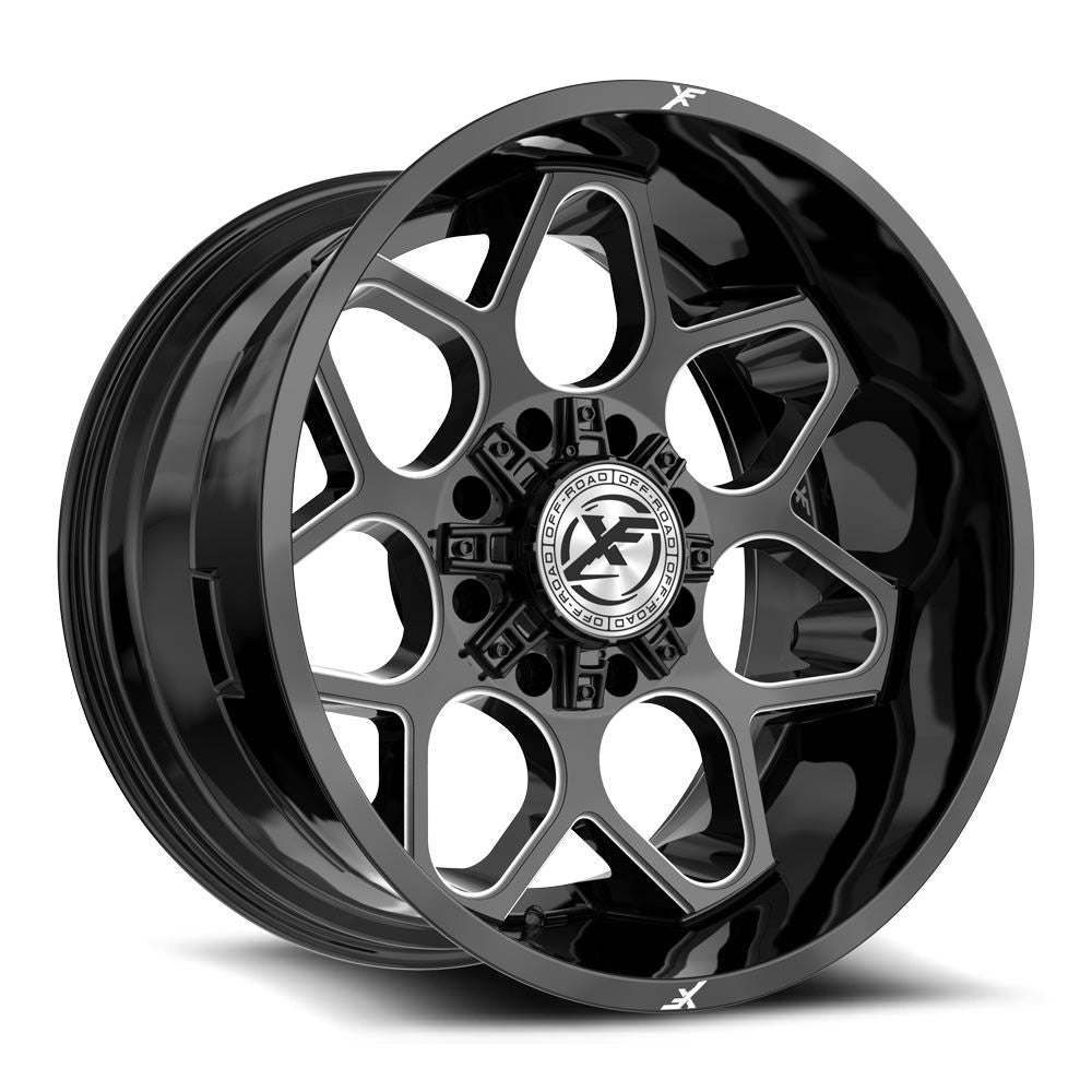 XF Off-Road XF-233 Gloss Black & Milled