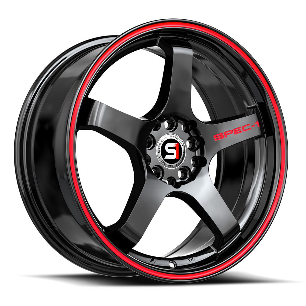 Spec-1 SPT-31 Gloss Black & Red Line