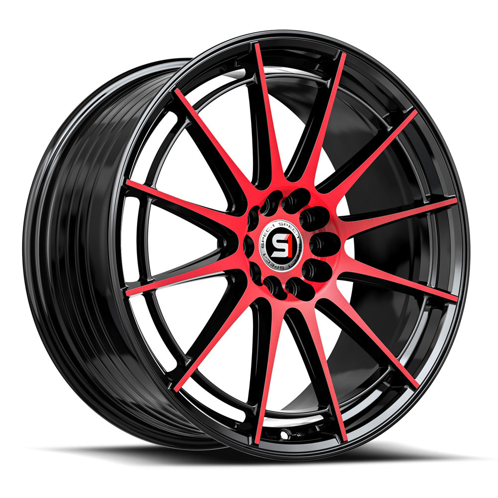 Spec-1 SP-64 Gloss Black & Red Machined