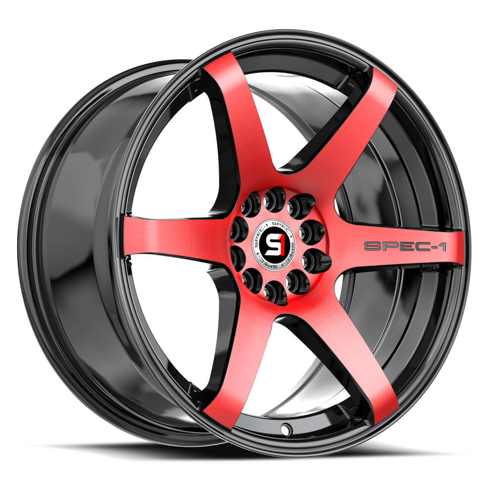 Spec-1 SPT-32 Gloss Black & Red Machined
