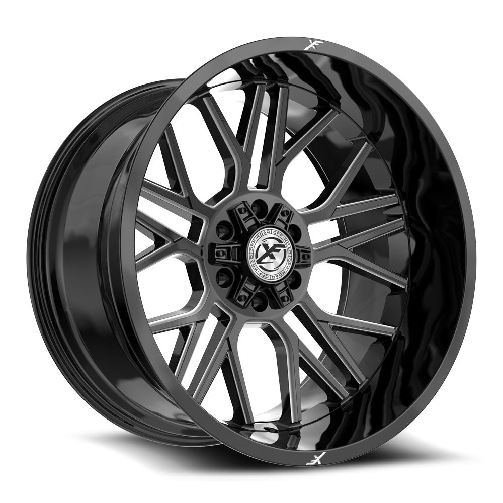 XF Off-Road XF-235 Gloss Black & Milled