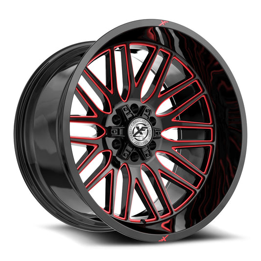 XF Off-Road XF-240 Gloss Black & Red Milled