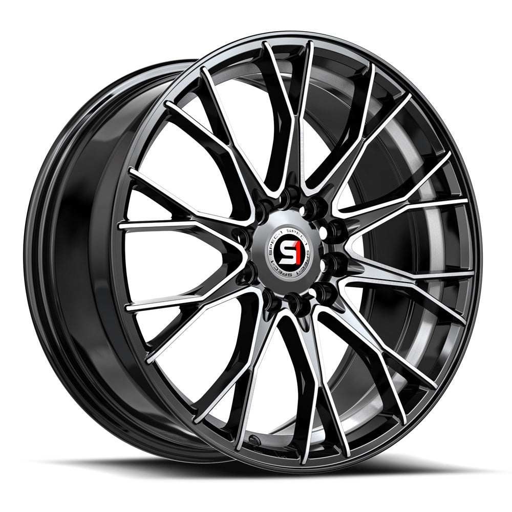Spec-1 SP-59 Gloss Black & Machined & Undercut