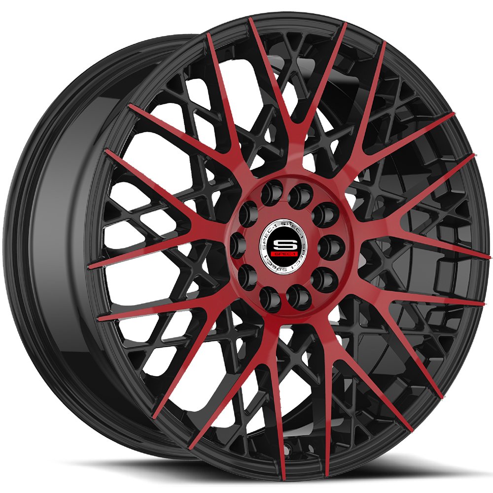 Spec-1 SP-53 Gloss Black & Red Machined