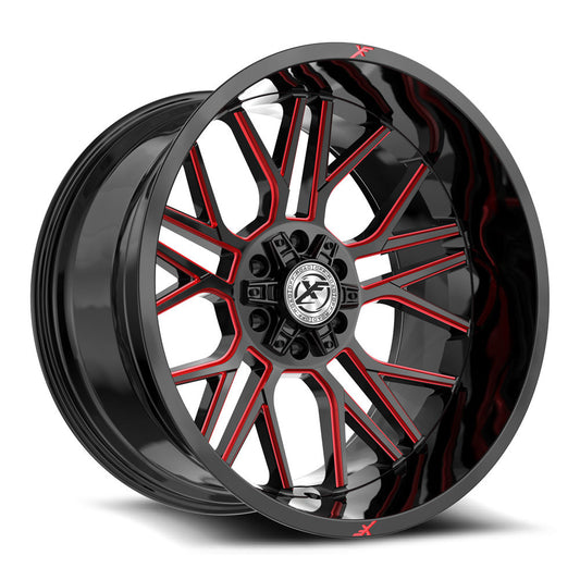 XF Off-Road XF-235 Gloss Black & Red Milled