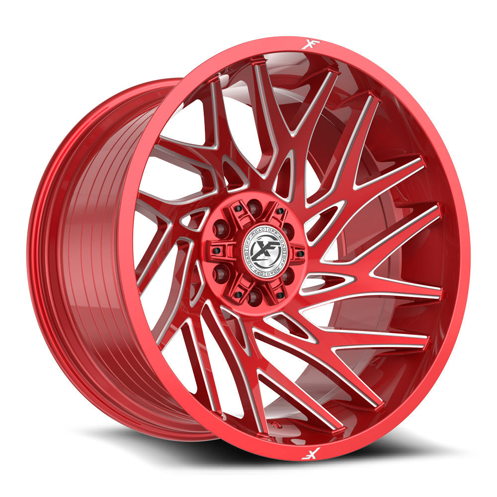 XF Off-Road XF-229 Anodized Red & Milled