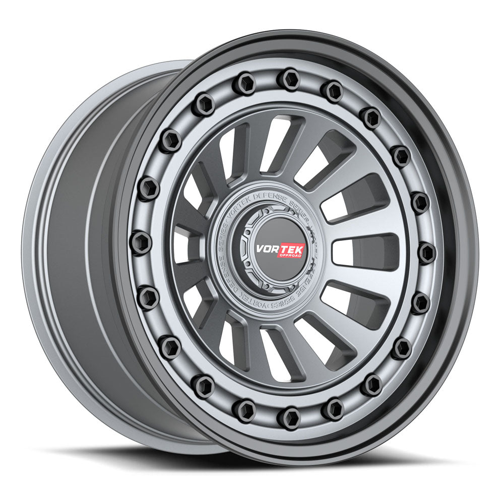 Vortek VRD-702 Matte GunMetal With Black Bolts & Lip