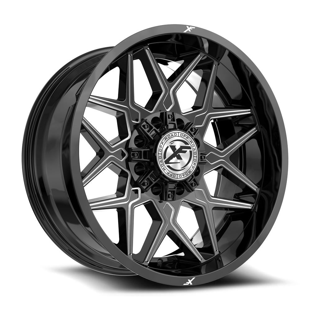 XF Off-Road XF-238 Gloss Black & Milled
