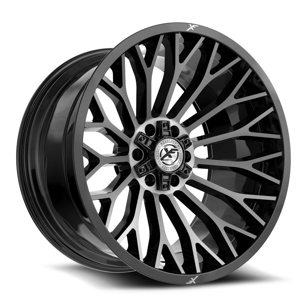 XF Off-Road XF-237 Gloss Black & Brushed Double Dark Tint