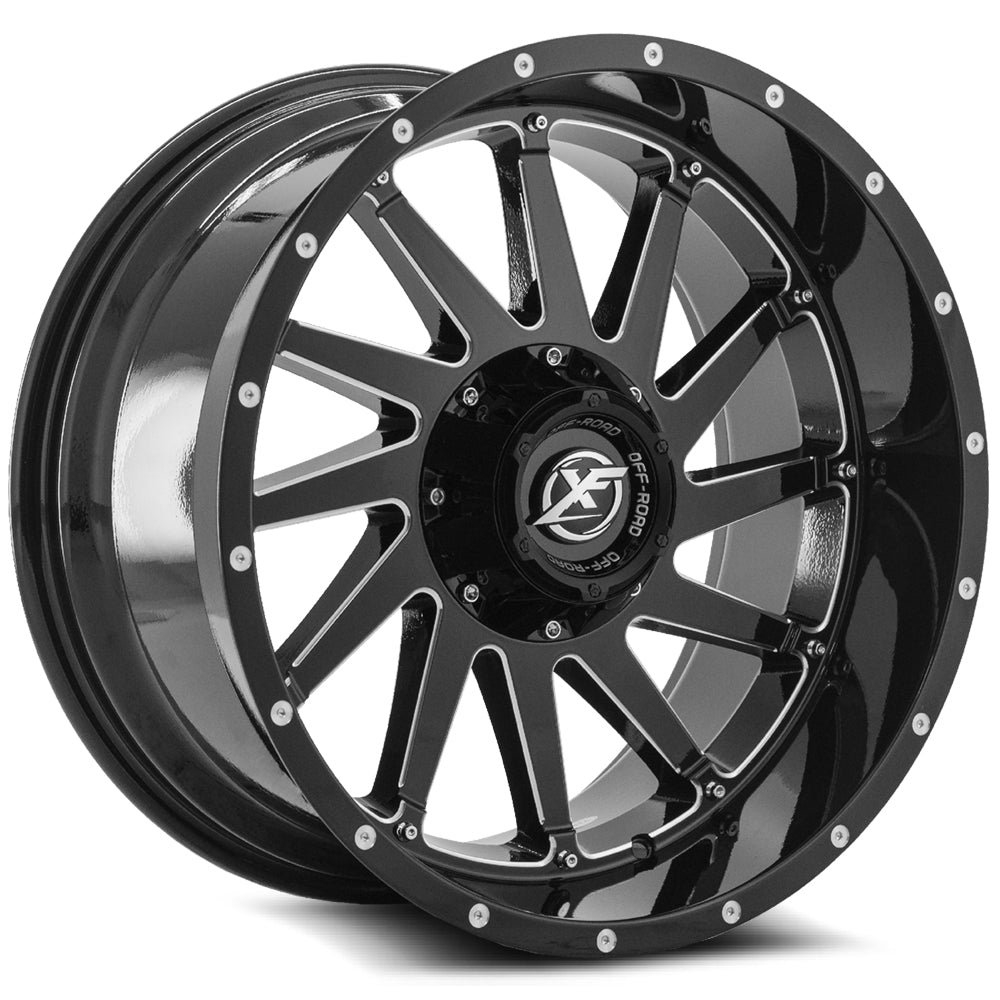 XF Off-Road XF-216 Gloss Black & Milled