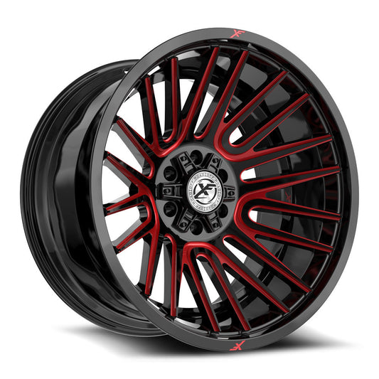 XF Off-Road XF-234 Gloss Black & Red Machined
