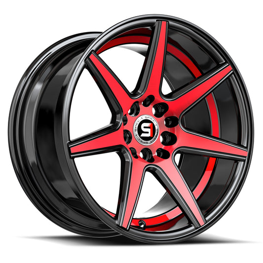 Spec-1 SP-73 Gloss Black Red Machined & Undercut