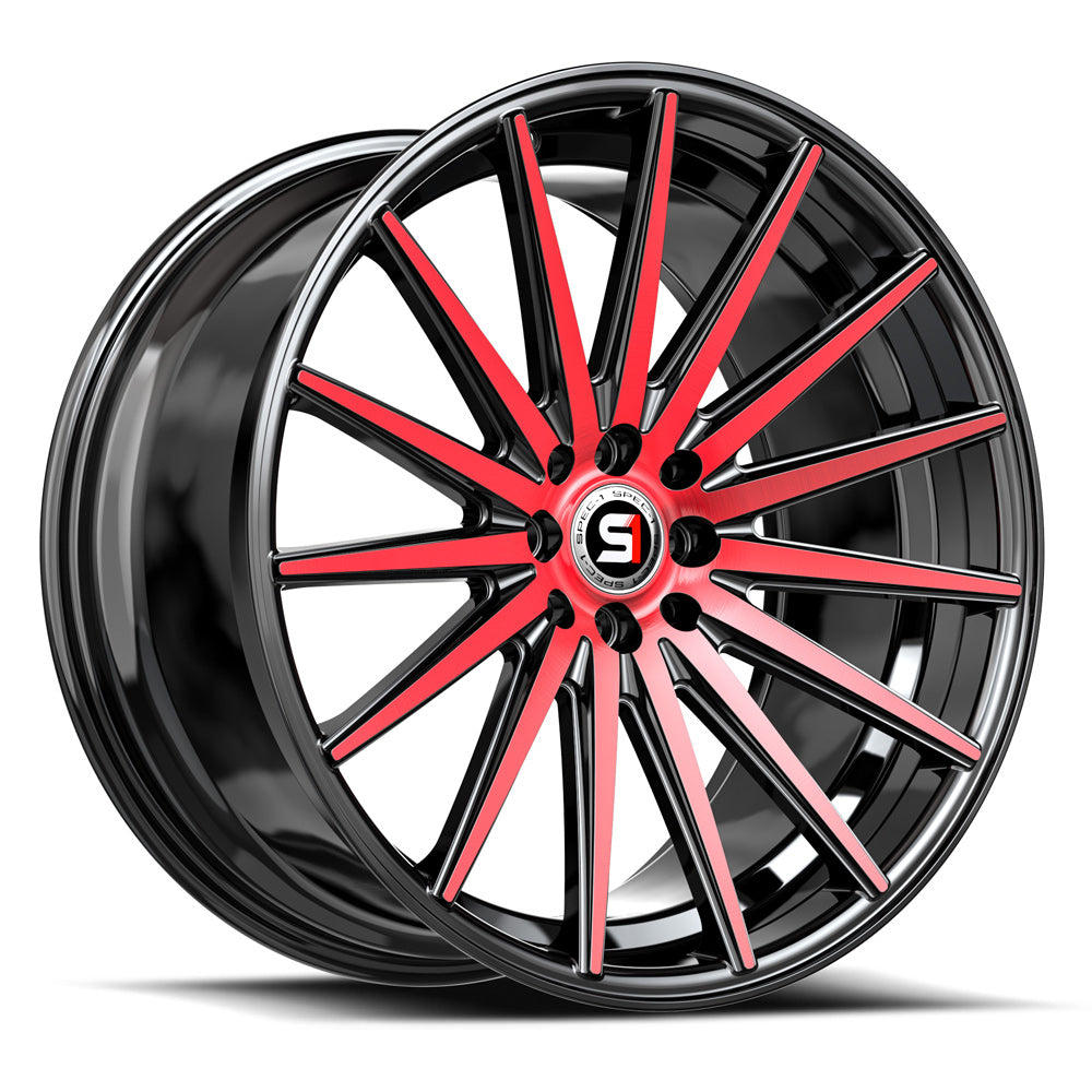 Spec-1 SP-69 Gloss Black & Red Machined