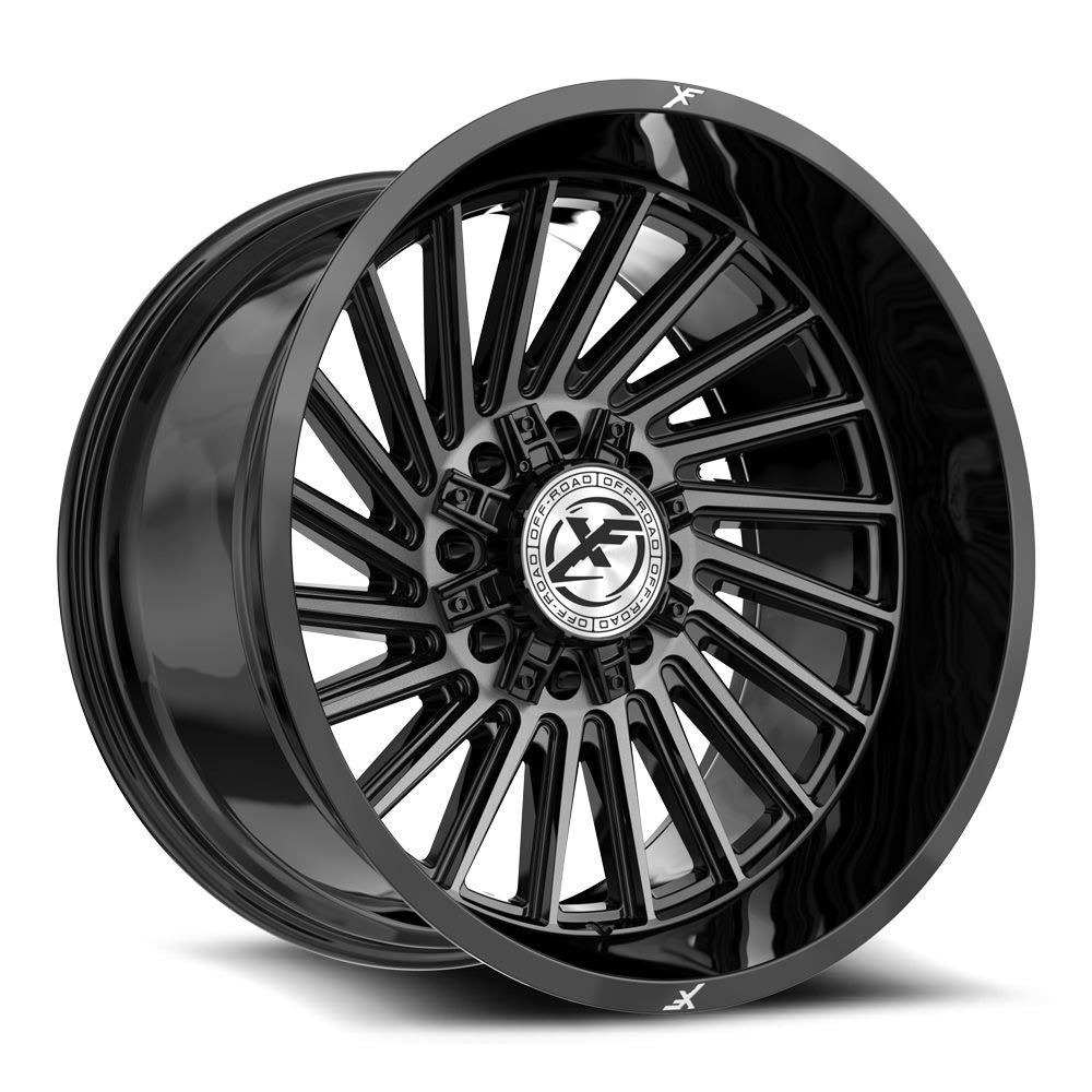 XF Off-Road XF-239 Gloss Black & Brushed Double Dark Tint