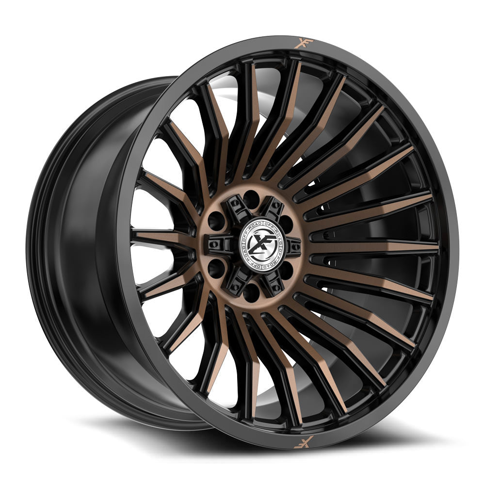 XF Off-Road XF-231 Satin Black & Bronze Machined Double Dark Tint