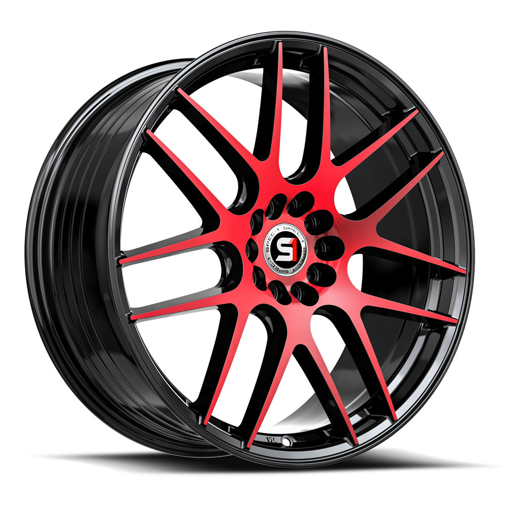 Spec-1 SP-65 Gloss Black & Red Machined