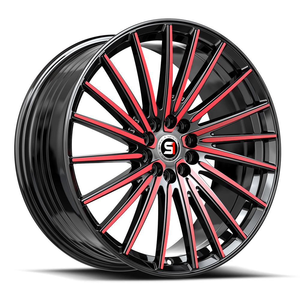 Spec-1 SP-68 Gloss Black & Red Machined