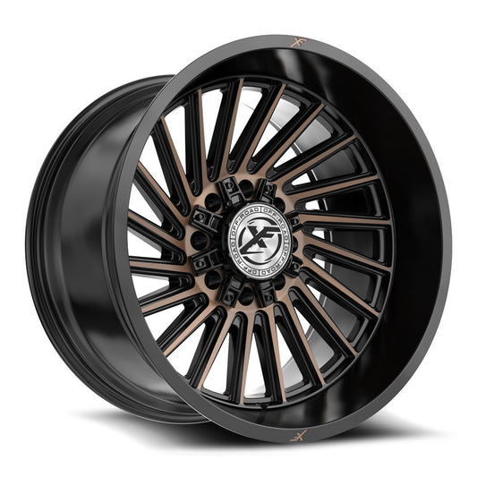 XF Off-Road XF-239 Satin Black & Bronze Machined Double Dark Tint
