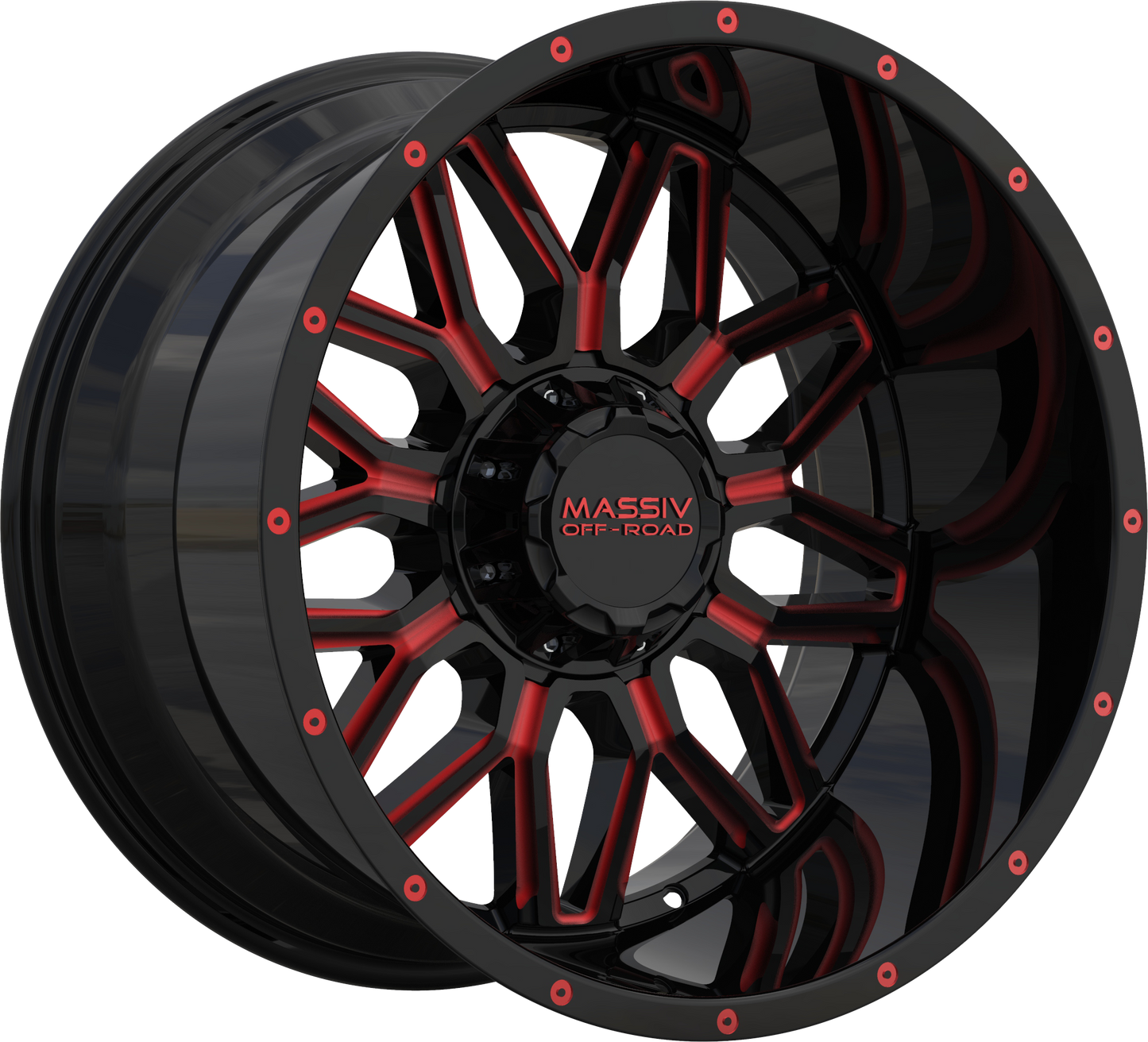 MASSIV OFF-ROAD OR4 BLACK RED MILLED
