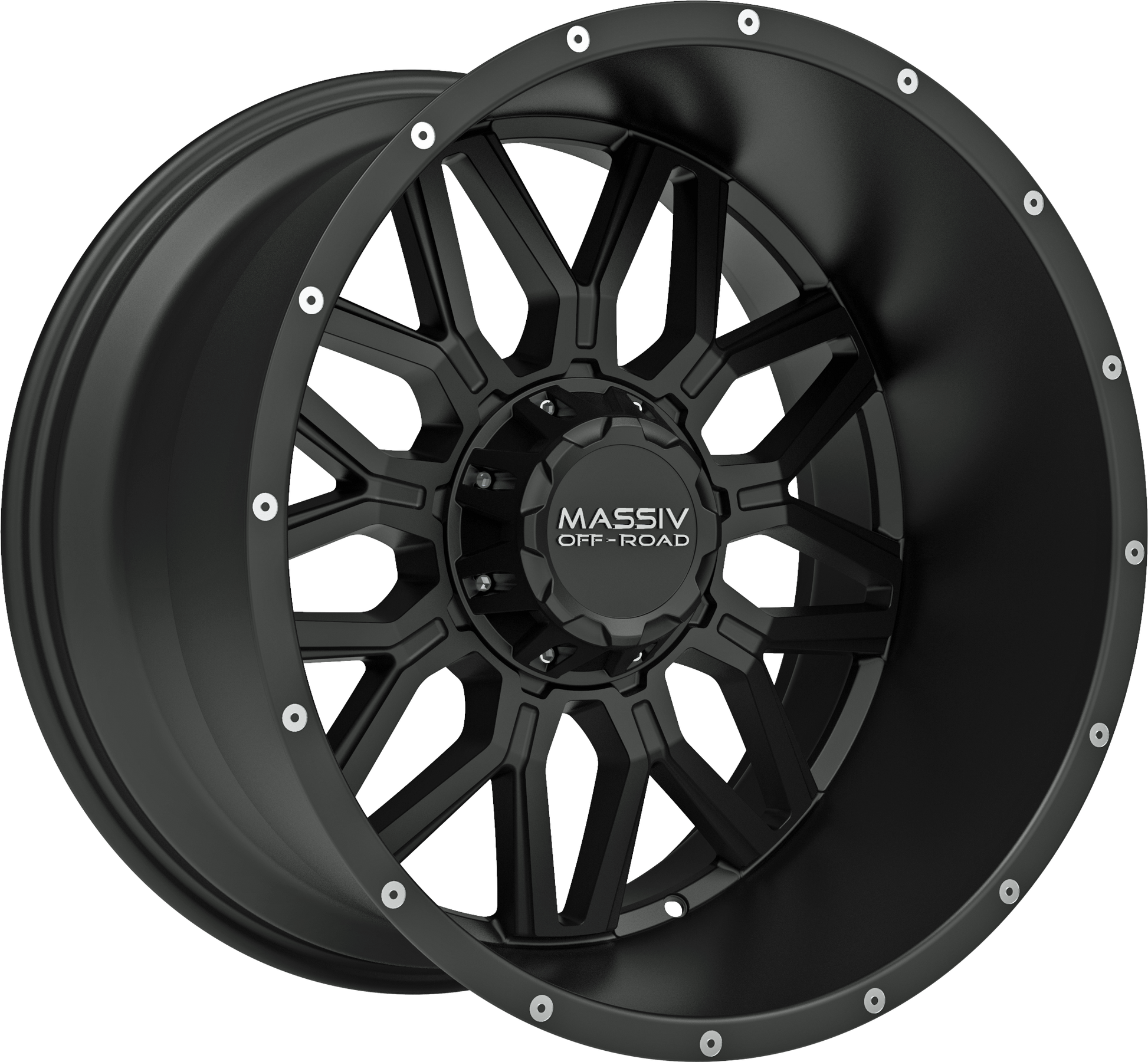 MASSIV OFF-ROAD OR2 SATIN BLACK W/ MILLED RIVETS