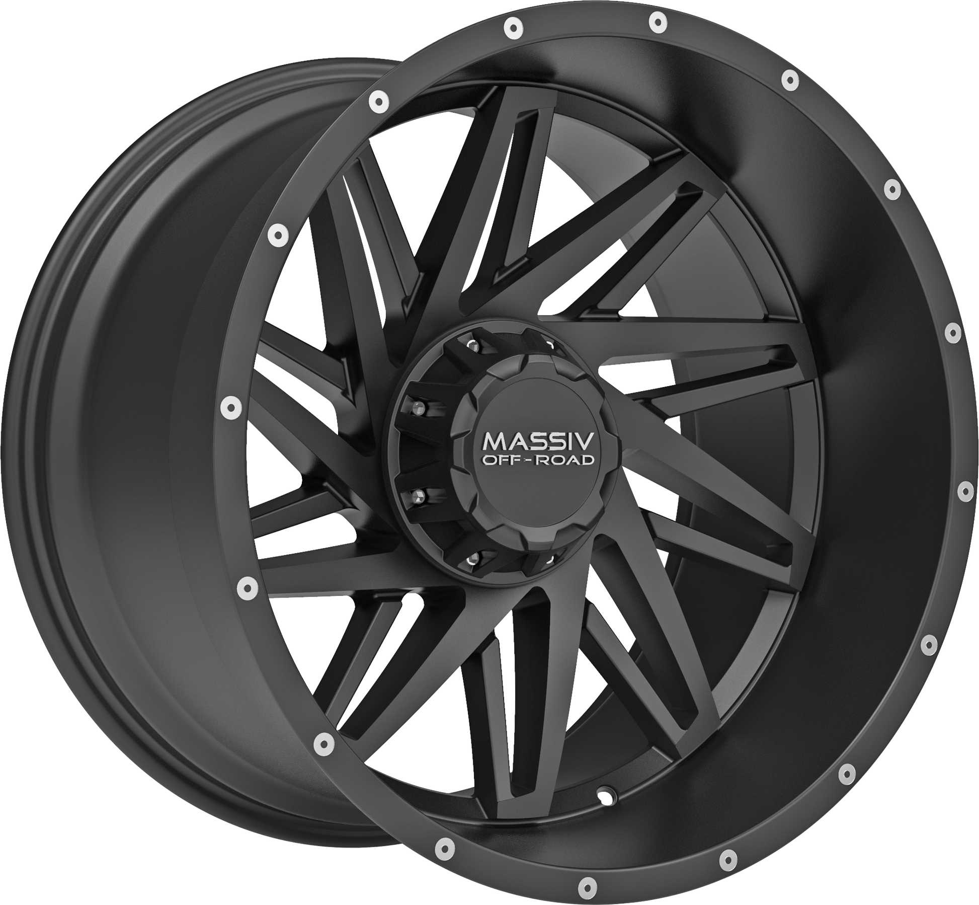 MASSIV OFF-ROAD OR3 SATIN BLACK W/ MILLED RIVETS