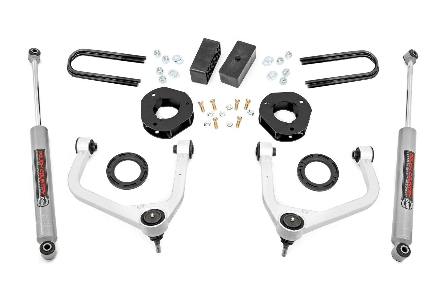 Rough Country 3.5 Inch Lift Kit | Mono Leaf Rear | GMC Sierra 1500 2WD/4WD (2019-2024)