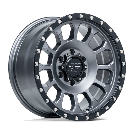 Pro Comp Alloys PA34 ROCKWELL MATTE GRAPHITE WITH BLACK LIP