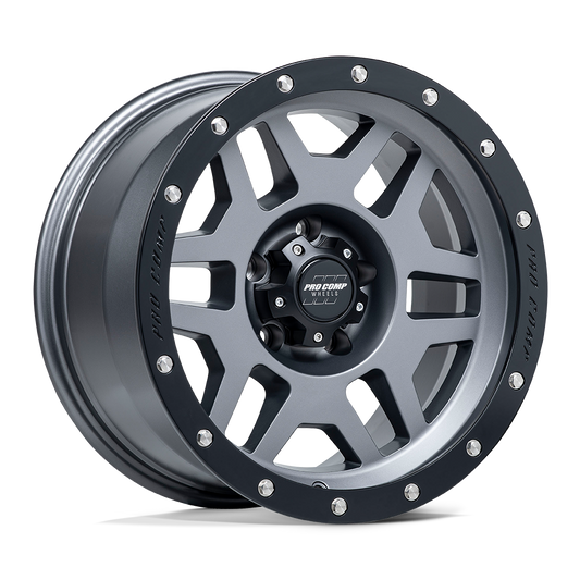 Pro Comp Alloys PA41 PHASER MATTE GRAPHITE WITH BLACK LIP