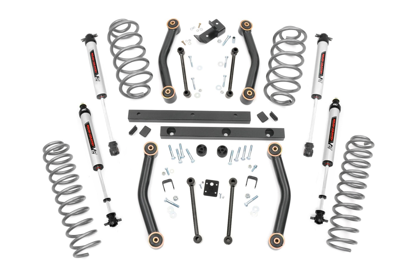 Rough Country 4 Inch Lift Kit | V2 | Jeep Wrangler TJ 4WD (1997-2002)