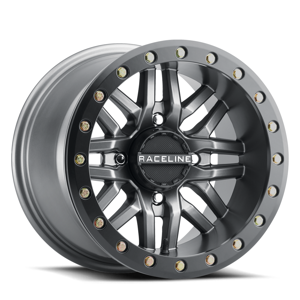 Raceline A91 Ryno wheel Gun Metal w/black Ring