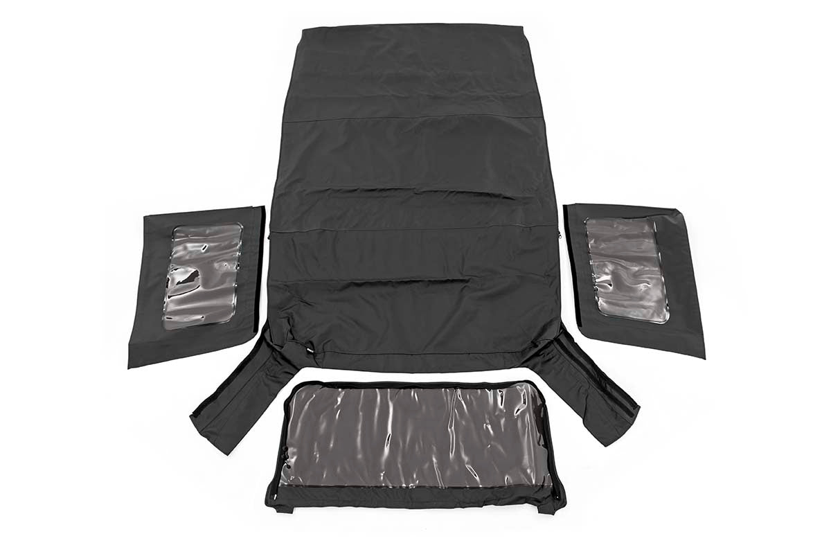 Rough Country Soft Top | Replacement | Black | 4 Door | Jeep Wrangler Unlimited (07-09)