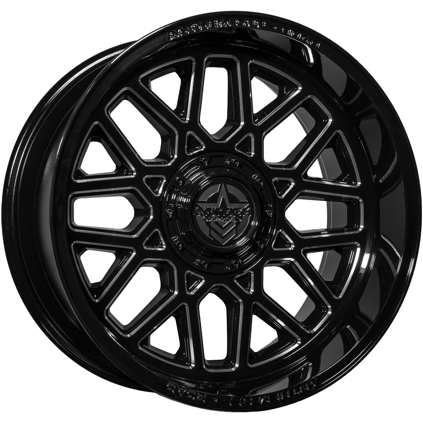Anthem Offroad Revenger Custom Wheel Gloss Black w/ Milled Edges