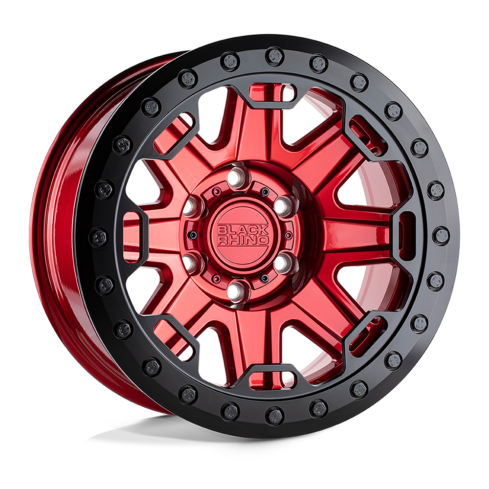 Black Rhino Hard Alloys RIFT BEADLOCK CANDY RED W/ BLACK RING