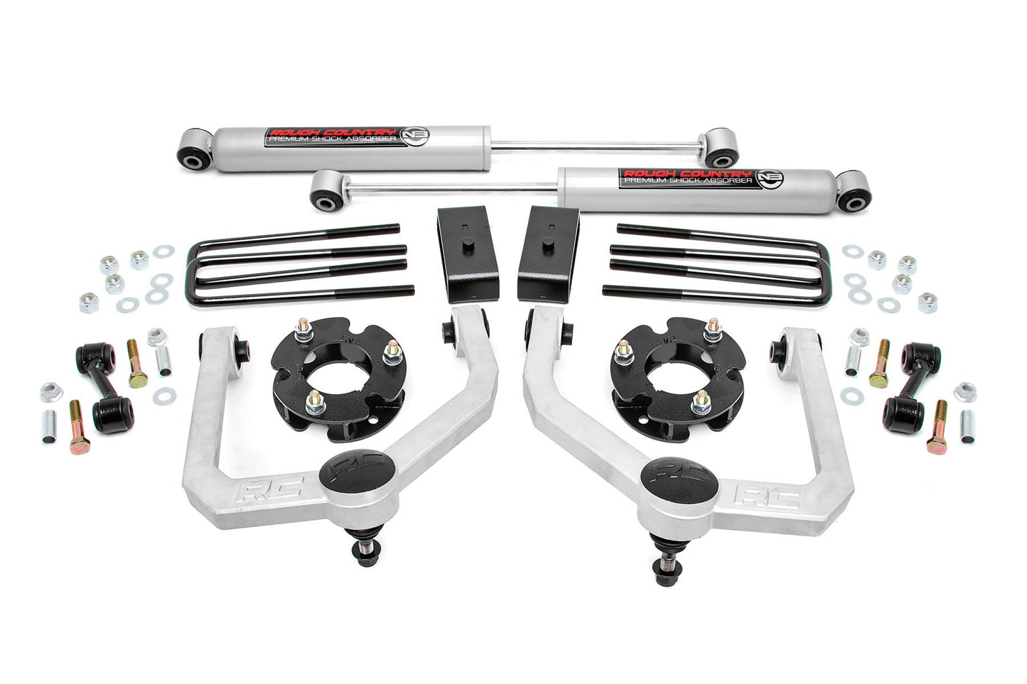 Rough Country 3 Inch Lift Kit | N3 Shocks | Nissan Titan 2WD/4WD (2004-2024)