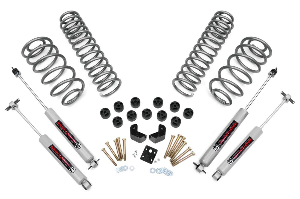 Rough Country 3.75 Inch Lift Kit | Combo | 6 Cyl | N3 | Jeep Wrangler TJ (97-06)/Wrangler Unlimited (04-06)