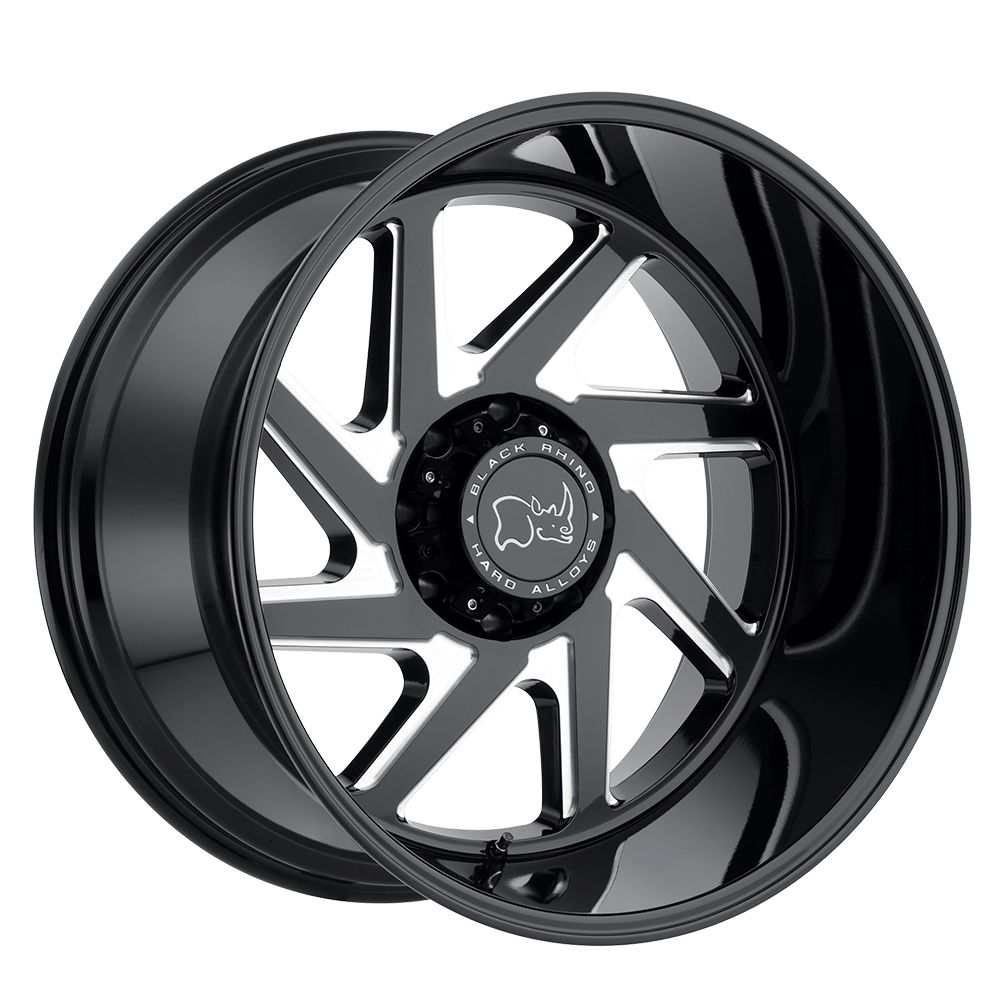 Black Rhino Hard Alloys SWERVE GLOSS BLACK W/ DOUBLE MILLED SPOKES
